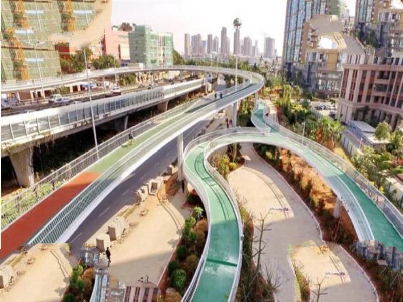 中国首条空中自行车道试运营，全长76公里速25kmh