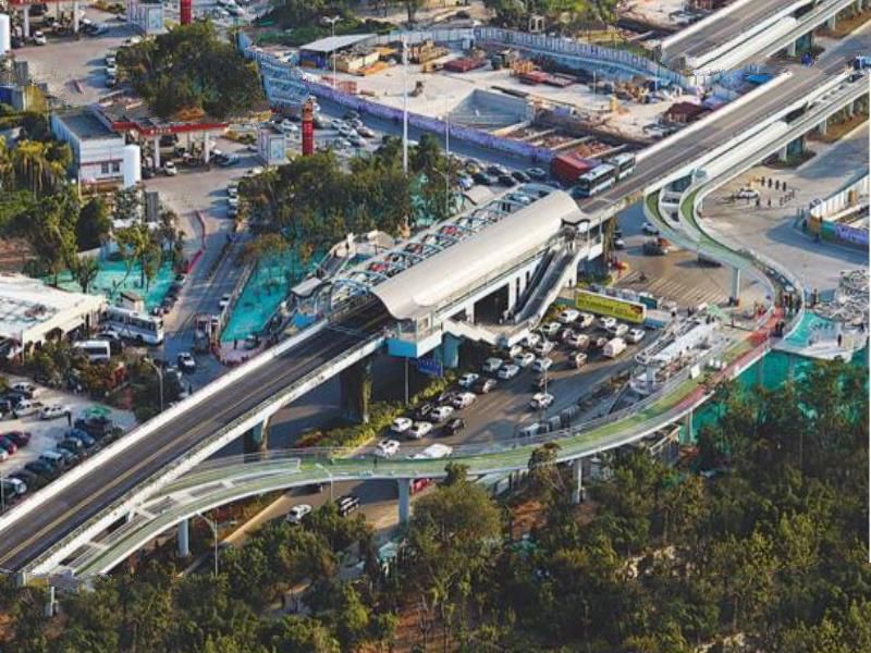 中国首条空中自行车道试运营，全长76公里速25kmh