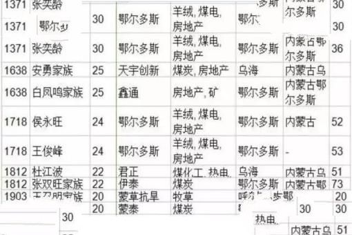 2016胡润百富榜内蒙古富豪，杜江涛215亿的身价成首富